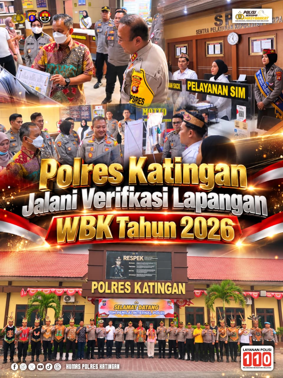 Polres Katingan Jalani Verifikasi Lapangan WBK Tahun 2026